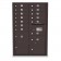 13 Door, 2 Parcel Locker 4C Horizontal Mailbox