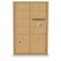 7 Door, 2 Parcel Locker 4C Horizontal Mailbox