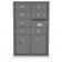7 Door, 2 Parcel Locker 4C Horizontal Mailbox