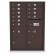 10 Door, 2 Parcel Locker 4C Horizontal Mailbox