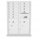 10 Door, 2 Parcel Locker 4C Horizontal Mailbox