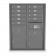 9 Door, 2 Parcel Locker 4C Horizontal Mailbox