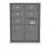 5 Door, 2 Parcel Locker 4C Horizontal Mailbox