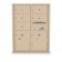 5 Door, 2 Parcel Locker 4C Horizontal Mailbox