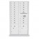 18 Door, 2 Parcel Locker 4C Horizontal Mailbox