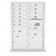 11 Door, 2 Parcel Locker 4C Horizontal Mailbox
