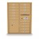 15 Door, 1 Parcel Locker 4C Horizontal Mailbox