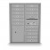 15 Door, 1 Parcel Locker 4C Horizontal Mailbox