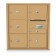6 Door Over-sized 4C Horizontal Mailbox
