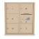 6 Door Over-sized 4C Horizontal Mailbox